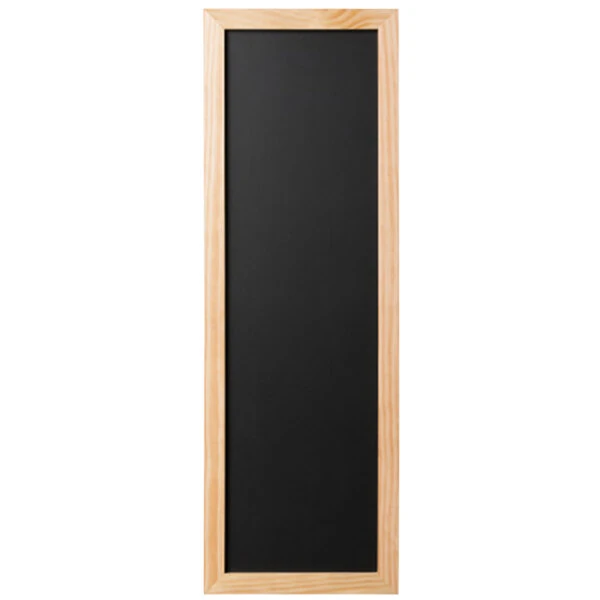 MasterVision PM0225018 24" x 8" Black Natural Frame Slim Chalk Board