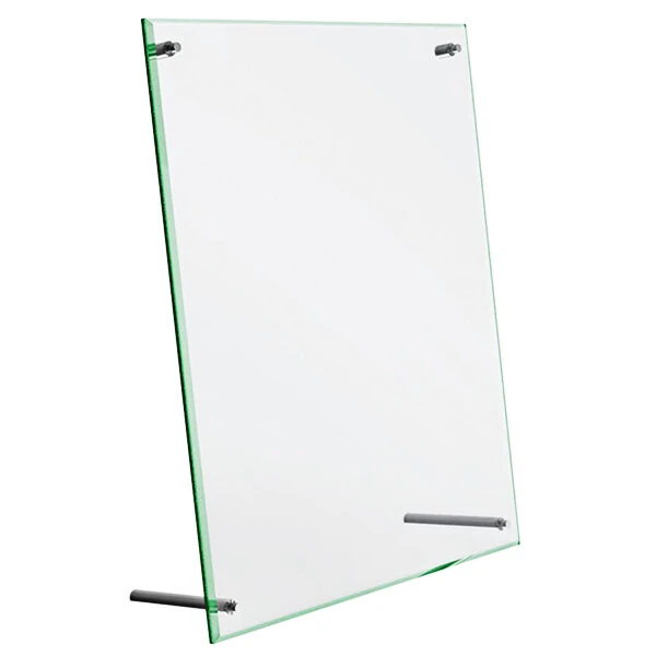 Deflecto Superior Image 5" x 7" Beveled Edge Acrylic Sign Holder with Green Tinted Edges 799593