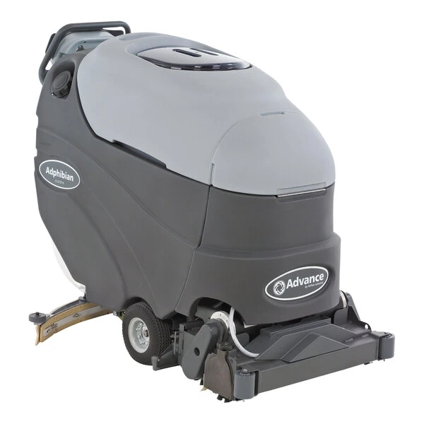 Advance Adphibian 56317010 Multi-Surface Extractor / Floor Scrubber with (4) 251 Ah Wet Batteries, Onboard Charger, and Brushes - 16 Gallon / 20 Gallon