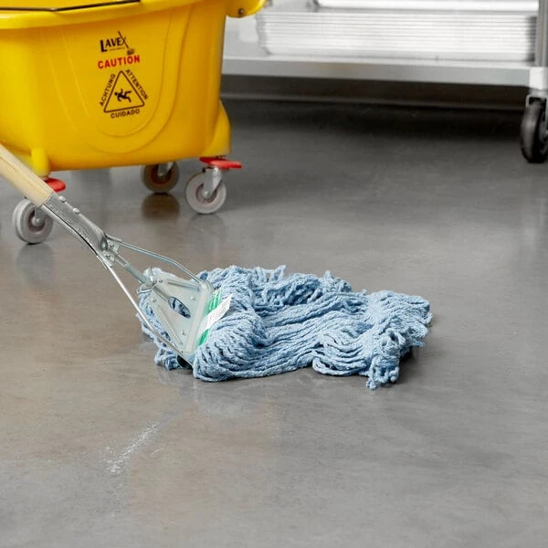 Rubbermaid® Super Stitch FGD21206BL00 20 oz. Blue Blend Looped End Wet Mop Head with 1" Headband