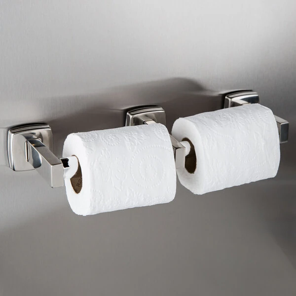 Bobrick B-7686 ClassicSeries Surface-Mounted Double Toilet Tissue Dispenser with Bright Polished Finish