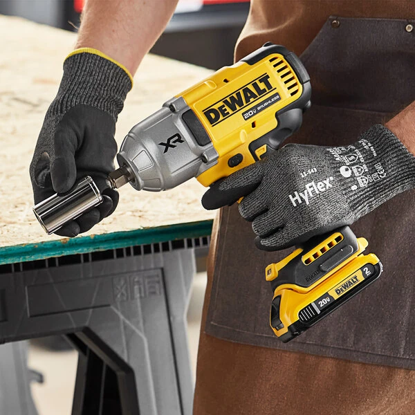 DeWalt 20V MAX XR 1/2" Variable Speed Cordless High-Torque Impact Wrench with Hog Ring Anvil and Belt Hook DCF900B
