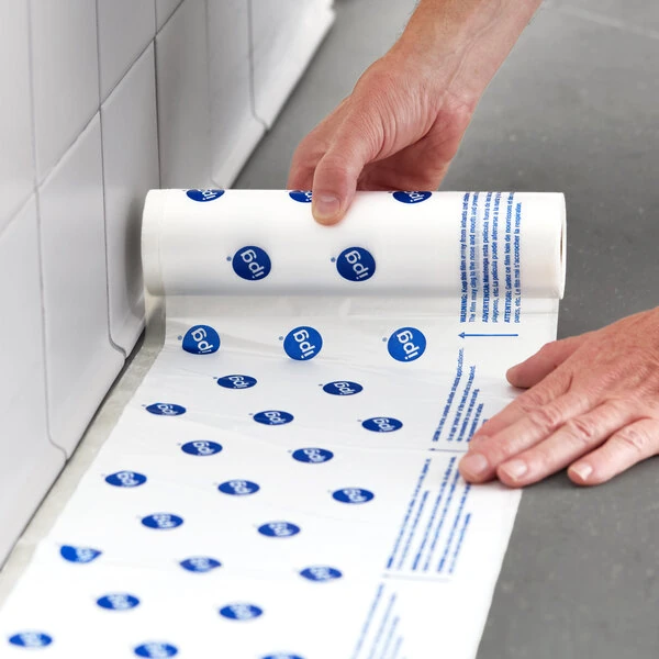 IPG 72" x 30 Yards Clear Printed Overspray Protection Hand Masking Film HMF72 - 12/Case