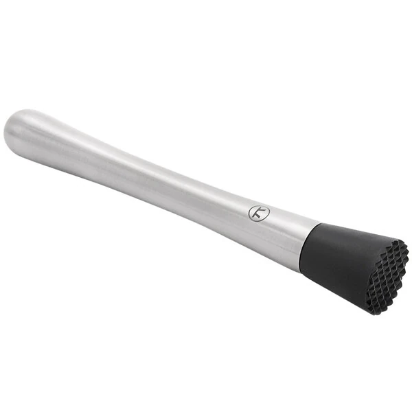 Outset® B234 8 1/4" Stainless Steel Muddler with Rubber Head