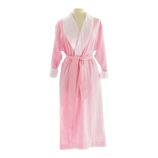 Telegraph Hill Pink Seersucker Double Layer Bath Robe DLR-S-PNK-L - L