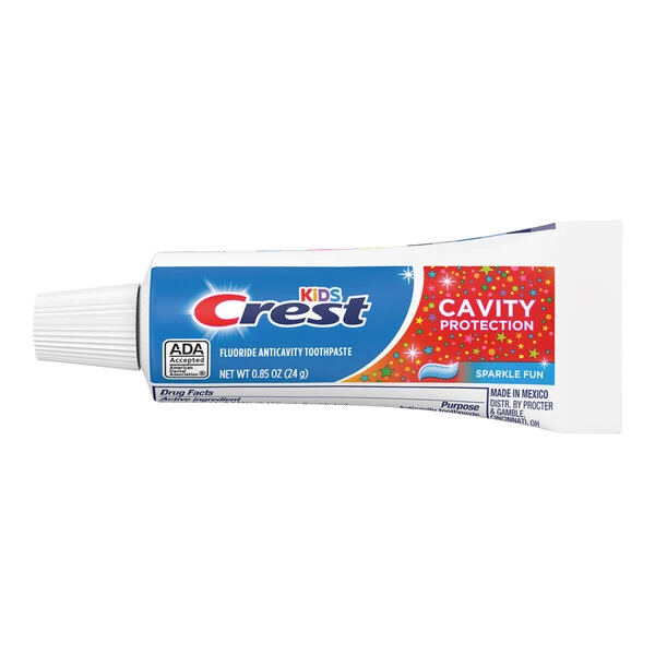 Crest 0.85 oz. Kids Cavity Protection Sparkle Fun Toothpaste - 72/Case