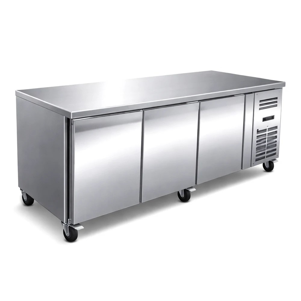 Culinex, Counter Freezer, 3 Doors, 465L, Electric, Silver, 6 wheels