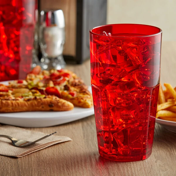 GET 9922-1-R Bahama 22 oz. Red Customizable SAN Plastic Tumbler - 72/Case
