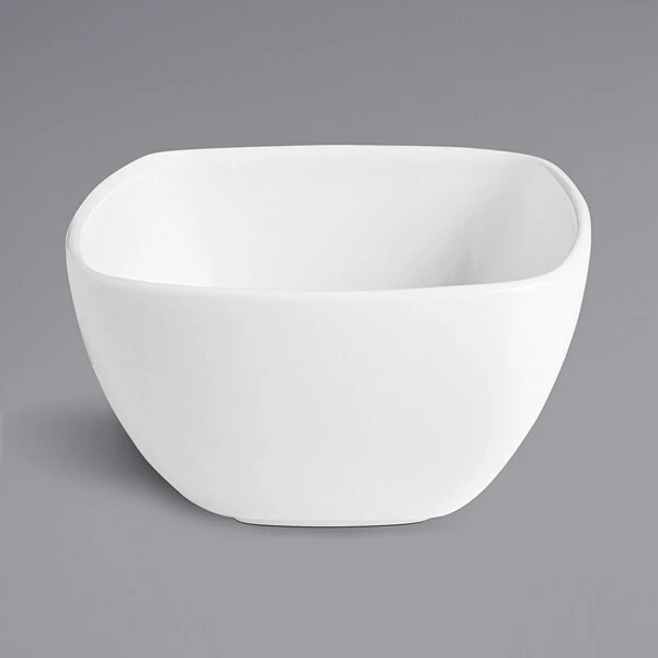 Corona by GET Enterprises Asia 9 oz. Bright White Square Porcelain Bowl - 24/Case