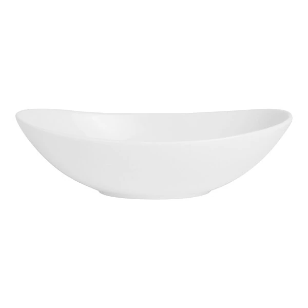 Varick Bistro from Steelite International 30 oz. Bright White Oval Bowl - 12/Case