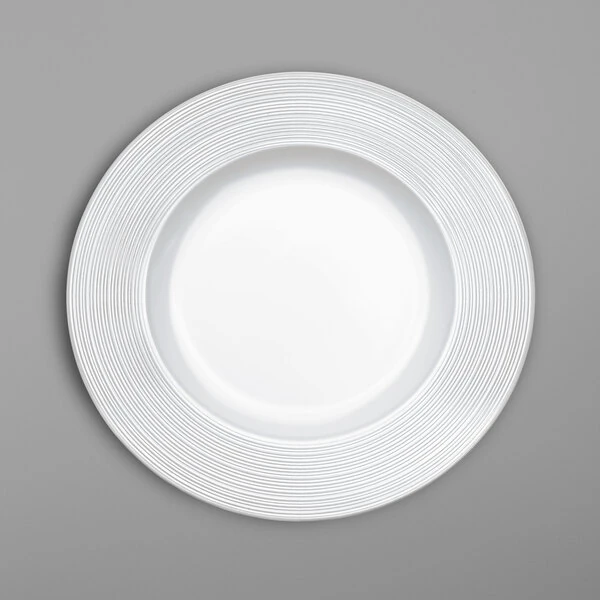 Villeroy & Boch 16-4008-2630 Stella Vogue 11" White Bone Flat Porcelain Plate - 6/Case