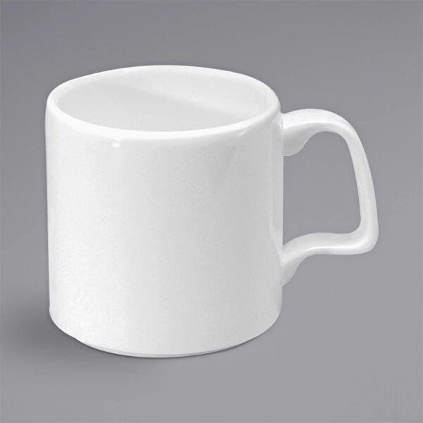 Oneida Gemini by 1880 Hospitality F1130000563 11 oz. White Bone China Mug - 24/Case