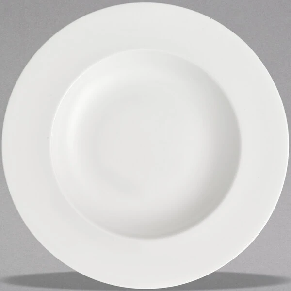 Villeroy & Boch 16-3272-2790 Stella Hotel 11 1/4" White Bone Porcelain Deep Plate - 6/Case