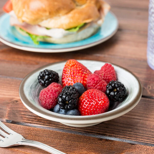 Carlisle 5401818 Mingle 4.5 oz. Smoke Melamine Fruit Bowl - 48/Case