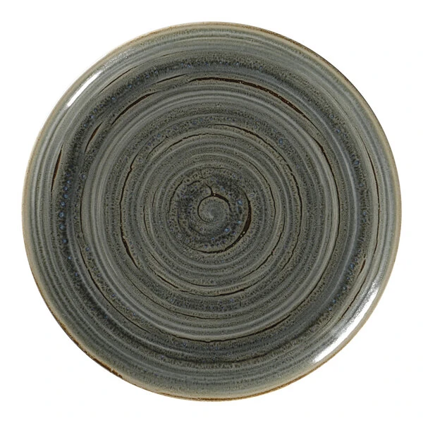 RAK Porcelain Rakstone Spot 10 5/8" Peridot Porcelain Flat Coupe Plate - 12/Case