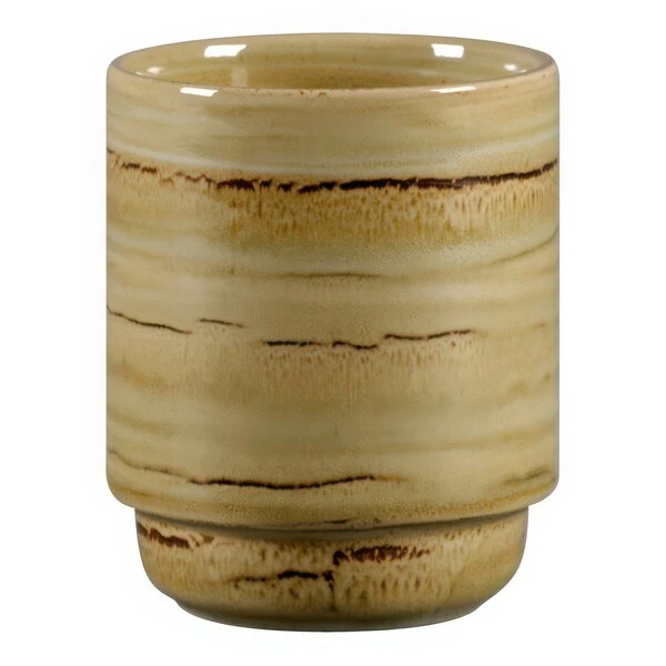 RAK Porcelain Rakstone Spot 10.15 oz. Stackable Garnet Porcelain Mug - 12/Case