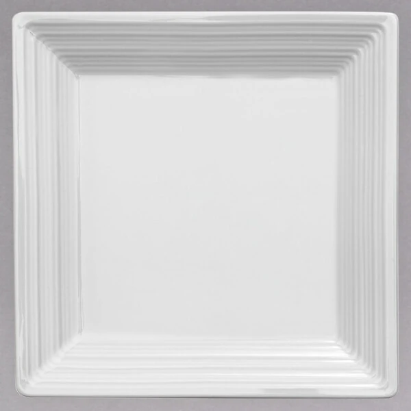 Sant' Andrea Botticelli by 1880 Hospitality R4570000115S 5 1/2" Square Bright White Porcelain Plate - 36/Case