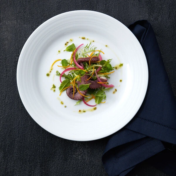 Sant' Andrea Botticelli by 1880 Hospitality R4570000127 7 1/4" Round Bright White Porcelain Plate - 36/Case