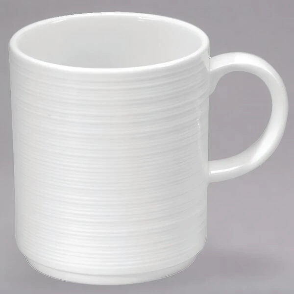 Sant' Andrea Botticelli by 1880 Hospitality R4570000572 12 oz. Bright White Porcelain Mug - 36/Case