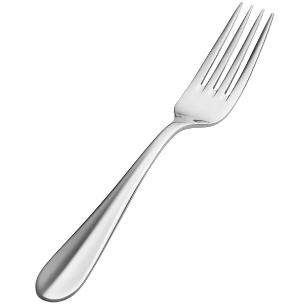 Bon Chef S105 Monroe 7 1/2" 18/10 Stainless Steel Extra Heavy Dinner Fork - 12/Case