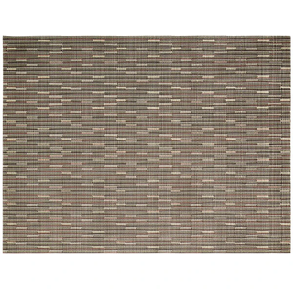 Front of the House Metroweave 16" x 12" Multi Urban Woven Vinyl Rectangle Placemat - 12/Pack