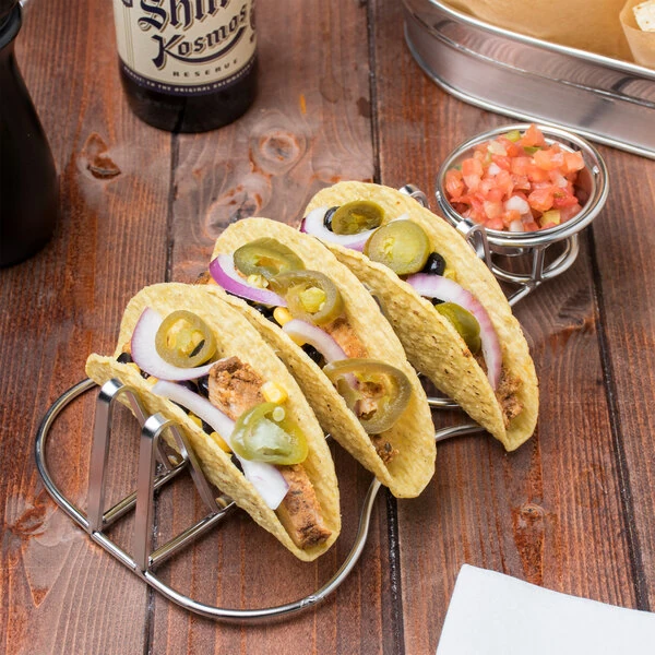 Clipper Mill by G.E.T. WGUITAR-01 10 1/2" Stainless Steel Guitar Shaped Taco Holder