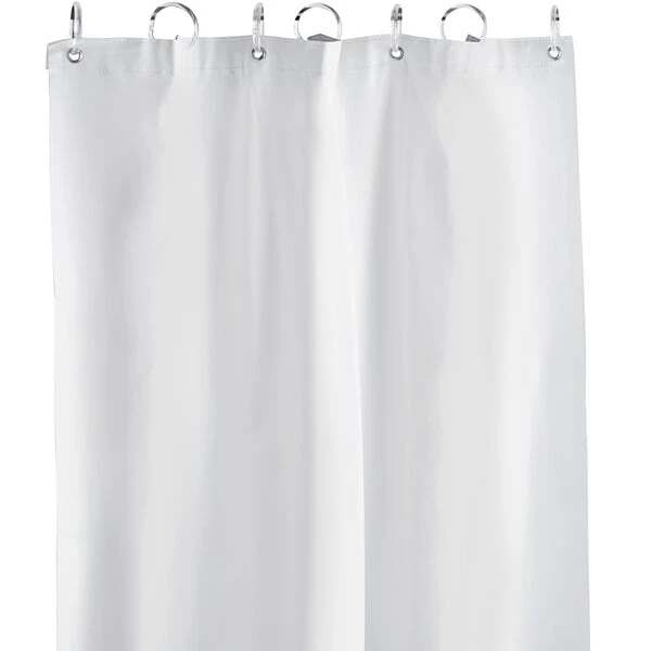 American Specialties, Inc. 72" x 72" White Vinyl Shower Curtain 10-1200-V72