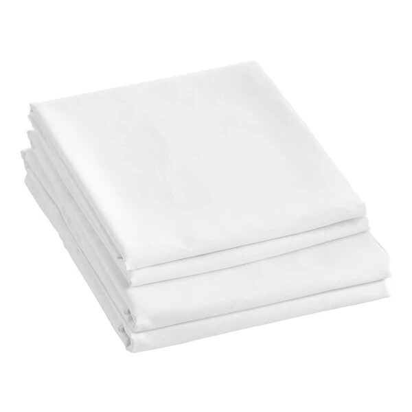 Berkshire Hospitality SuiteDream King Size 4-Piece True White 100% Polyester Microfiber Sheet Set - 6/Case