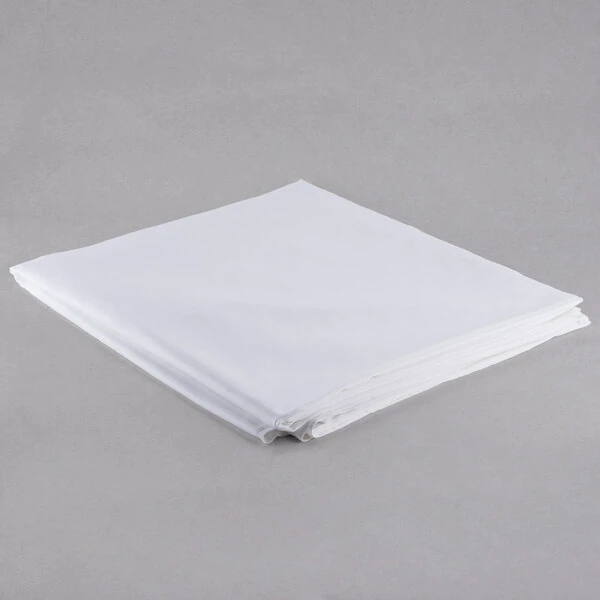 Oxford Super Blend Hotel Supplies 110" x 99" White Cotton / Polyester King Hotel Duvet Cover - 250 Thread Count