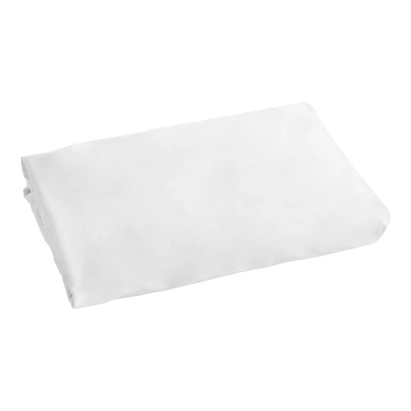 Berkshire Hospitality SuiteDream 39" x 75" x 12" Twin Size True White 100% Polyester Microfiber Fitted Sheet - 24/Case