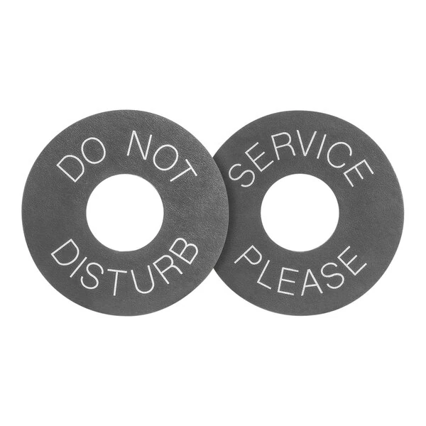 room360 London Round Smoke Faux Leather Door Hanger - 24/Pack