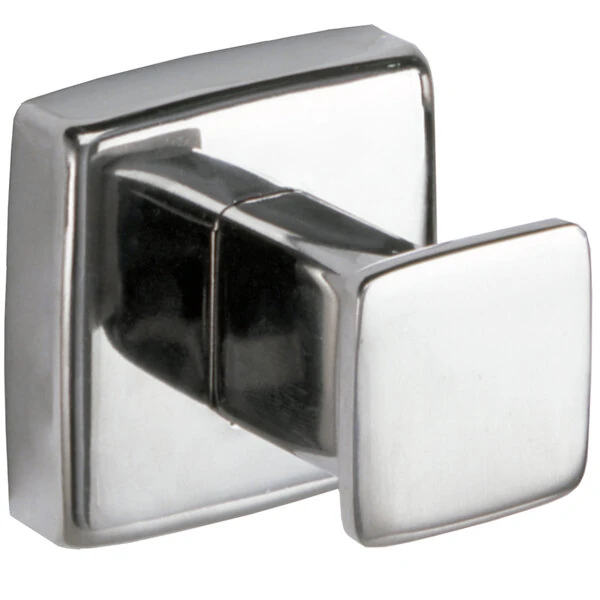 Bobrick B-6717 1 1/4" Surface-Mounted Single Robe Hook with Satin Finish