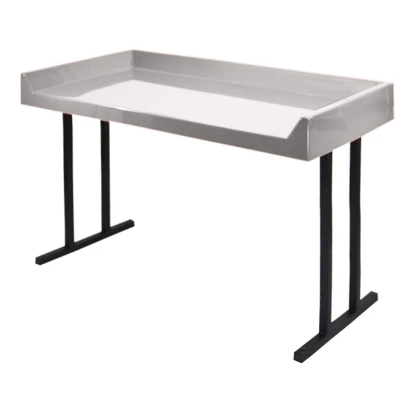 Sol-O-Matic 48" x 24" x 34" Platinum Fiberglass Laundromat Folding Table