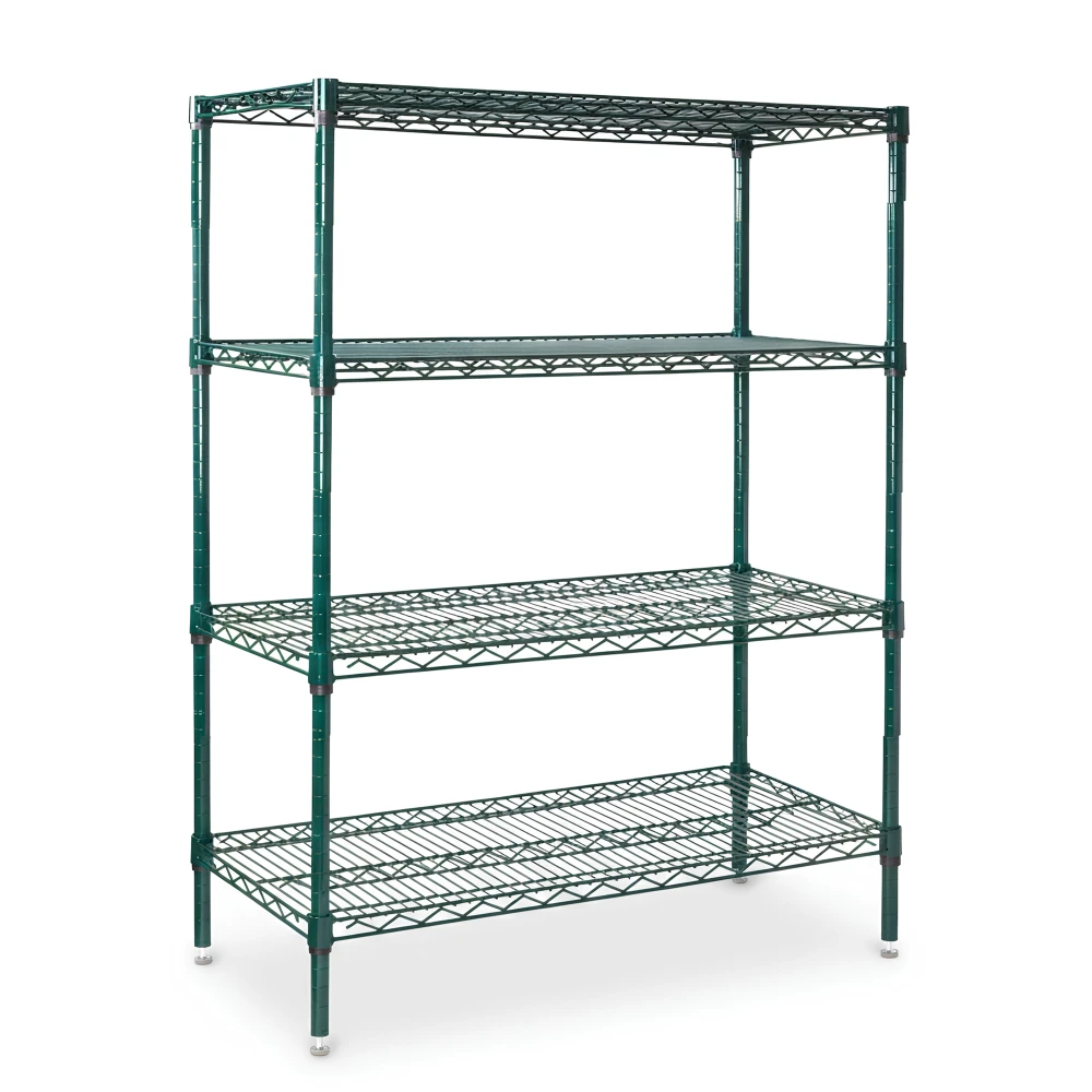 Culinex, Shelving Unit, Stainless Steel, Epoxy Finish, 4 Tiers, 275 kg/Shelf Capacity,
