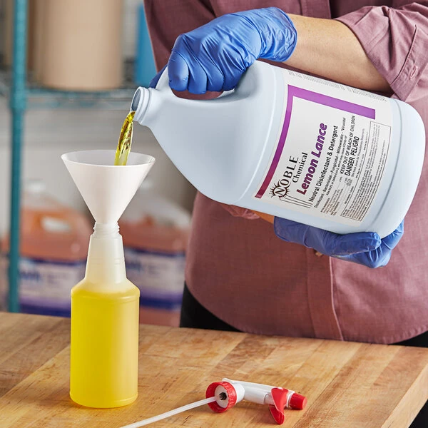 Noble 1 Gallon / 128 oz. Lemon Lance Lemon Concentrated Disinfectant & Detergent Cleaner - 4/Case