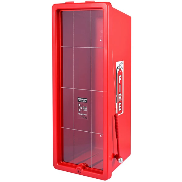 Cato 12051-H Chief Red Surface-Mounted Fire Extinguisher Cabinet with Hammer Attachment for 20 lb. Fire Extinguishers