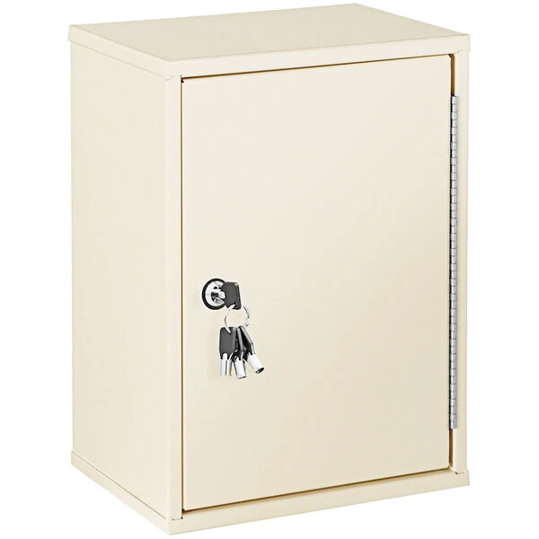 Harloff 11" x 8" x 15" Heavy-Duty 2-Door Narcotics Cabinet with 2 Key Locks NC16C12-DT2