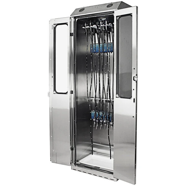 Harloff SureDry SCSS8030DRDP-DSS2310 Stainless Steel 10-Scope Drying Cabinet with Key Lock and Dri-Scope Aid