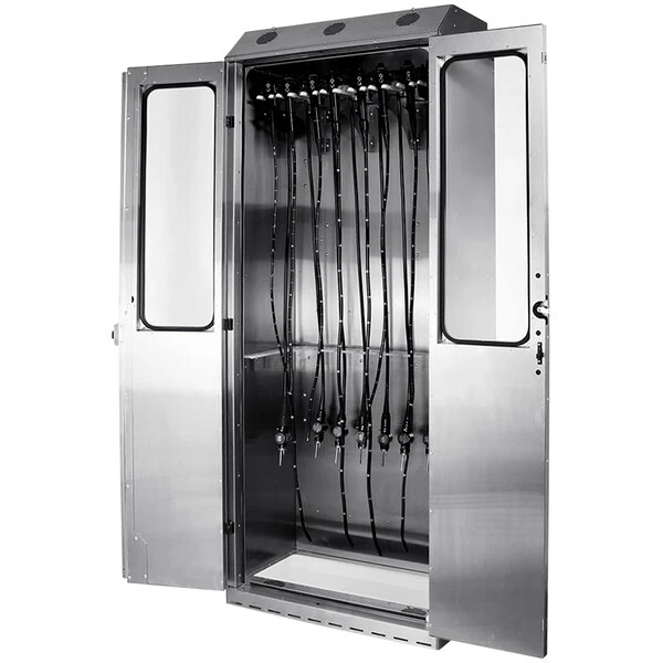 Harloff SureDry SCSS8036DRDP-14 Stainless Steel 14-Scope Drying Cabinet with Key Lock