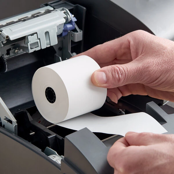 PointPlus 2 1/4" x 200' Thermal Cash Register POS / Calculator Paper Roll - 50/Case