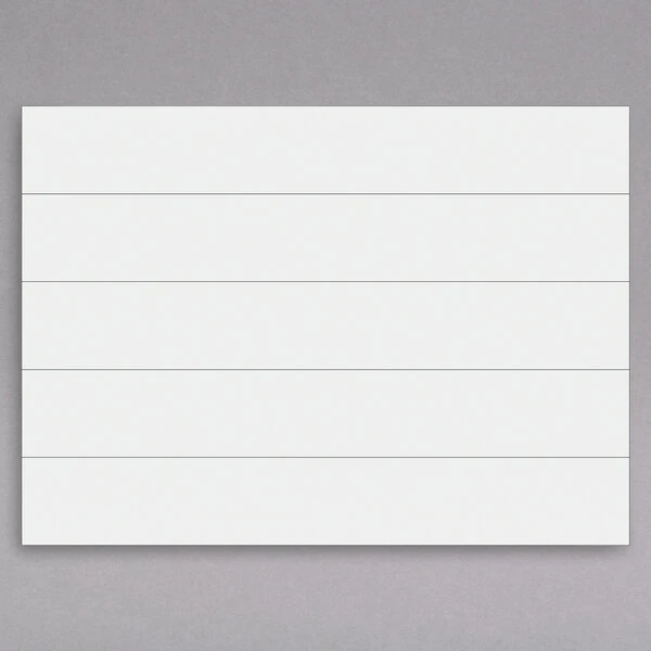 MasterVision BVCFM2518 6" x 7/8" White Dry Erase Magnetic Strip - 25/Pack