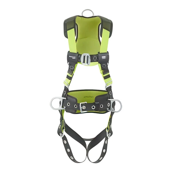 Honeywell Miller H500 Small / Medium Construction Comfort Green Full-Body Harness with Tongue Leg Buckles H5CC311021