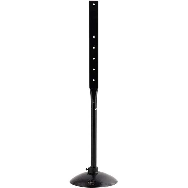 Lavex 50 1/4" Black 29 lb. Post with Weighted Base for Parking Lot Sign