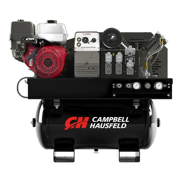 Campbell Hausfeld 30 Gallon 2-Stage Industrial Cast Iron 3-in-1 Air Compressor, Generator, and Welder GR3200