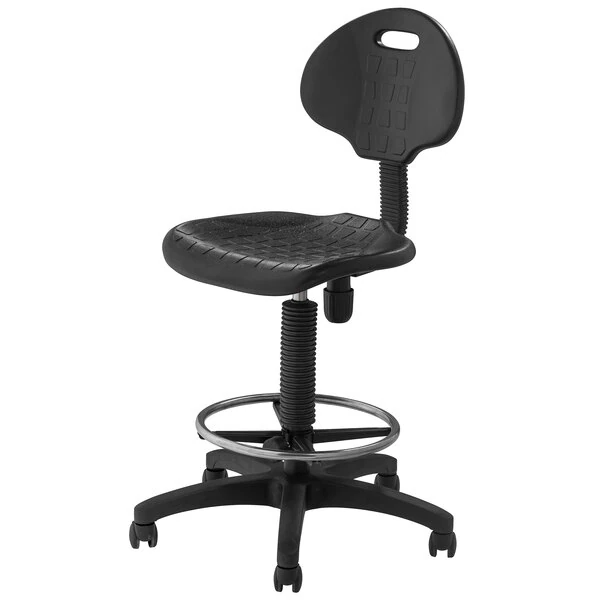 National Public Seating 6722HB Kangaroo Swivel Stool with Foot Ring