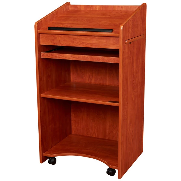 Oklahoma Sound 600-CH Wild Cherry Finish Aristocrat Floor Lectern