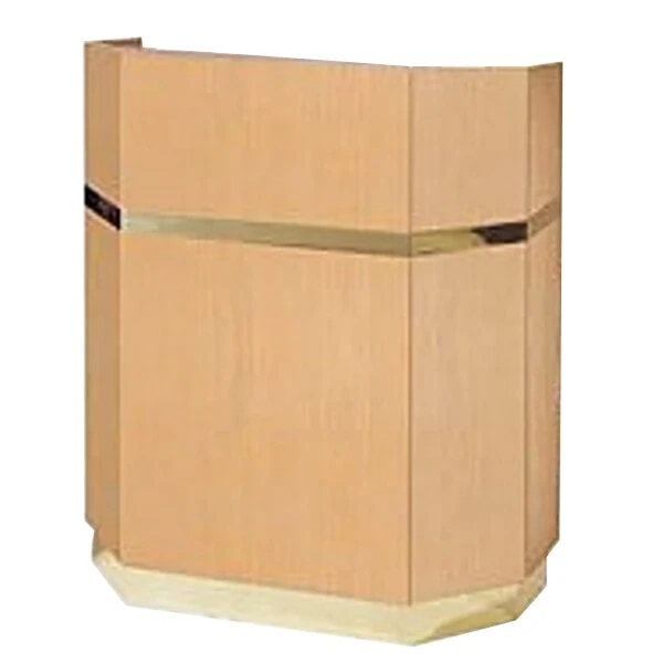 Bon Chef 50210 44" x 51" x 21" Pickled Oak Captain Stand