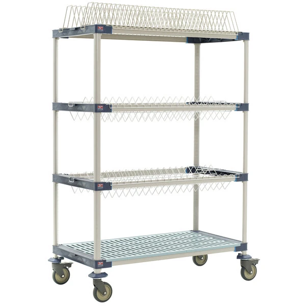 Metro MAX4-PR48VX3 MetroMax 4 Mobile Four Tier Tray Drying Rack - 24" x 48" x 68"