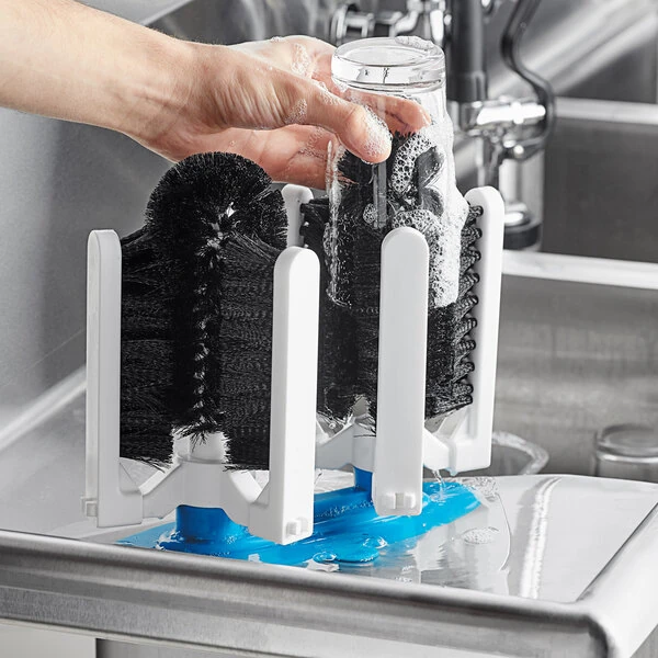 KissKleen KGW-0813 Manual Glass Washer with 8 Brushes