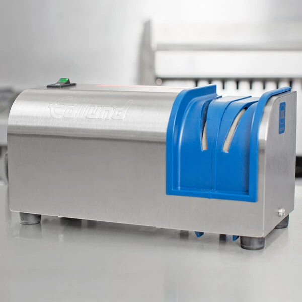 Edlund 401-230V Electric Knife Sharpener with Guides and Pressure Sensitive Motor - 230V